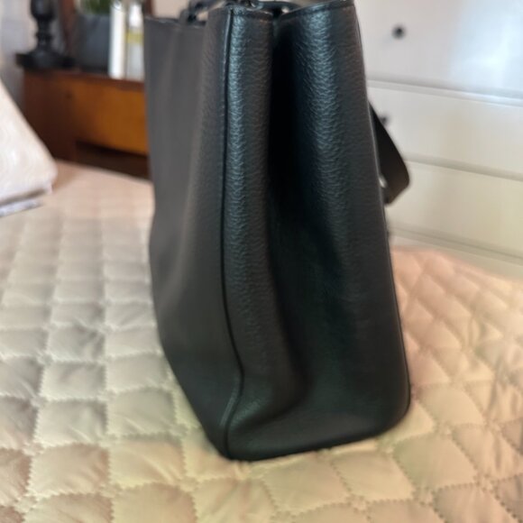 Dagne Dover Allyn Leather Tote Black Size Medium - Great work tote! - Picture 3 of 13